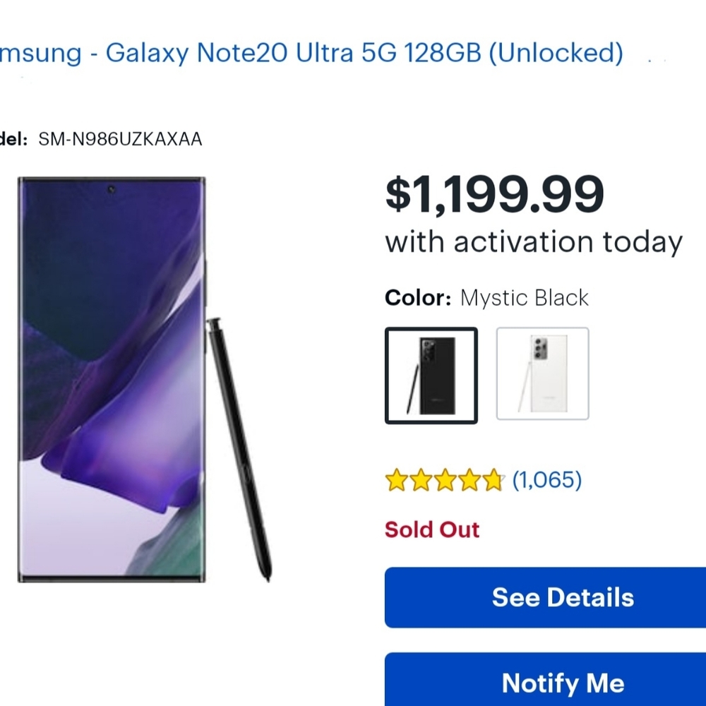 Galaxy Note20 Ultra plus 5g